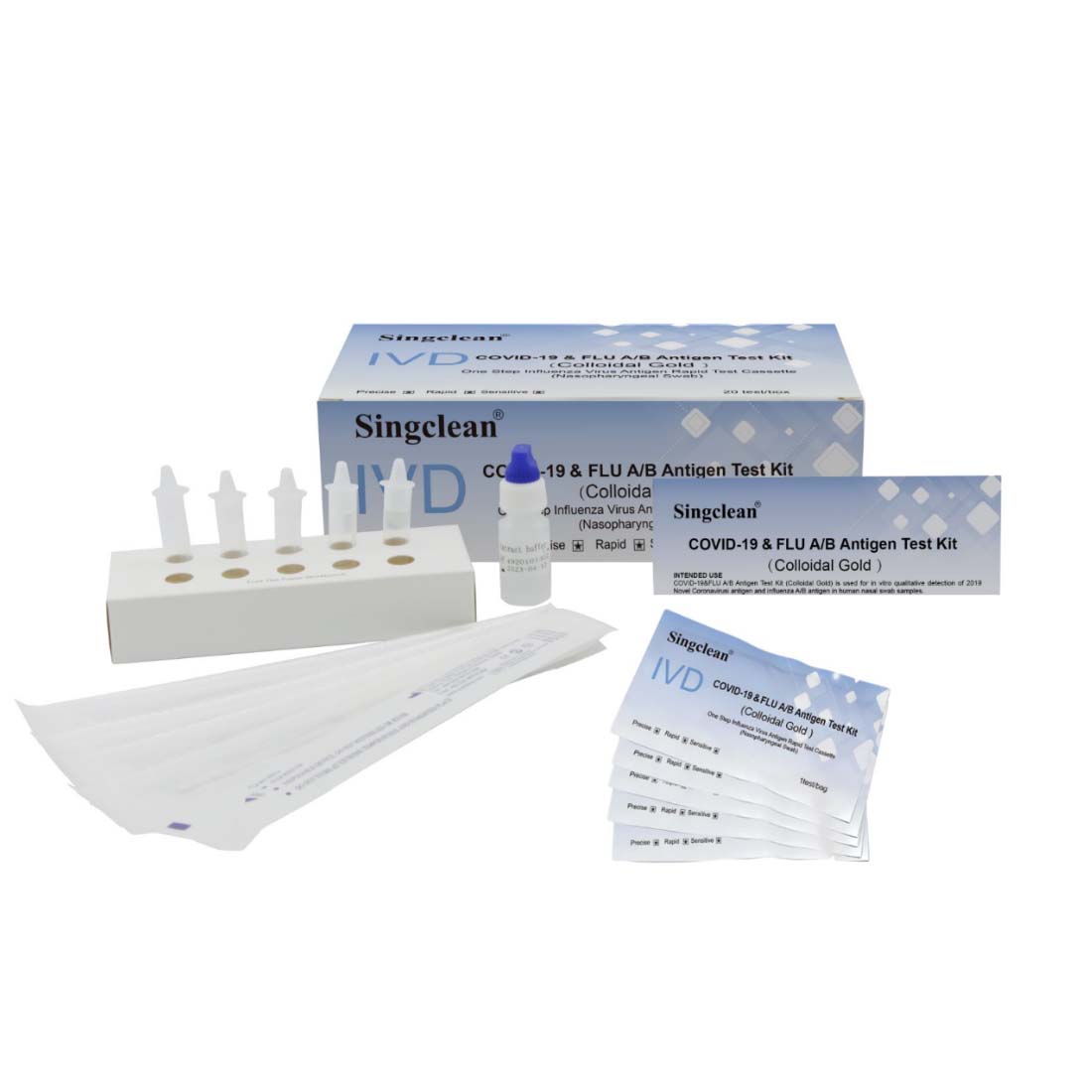 COVID19 & FLU A/B Antigen Test Kit CE Athcan